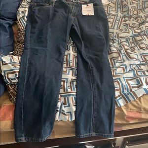 Slim straight jeans